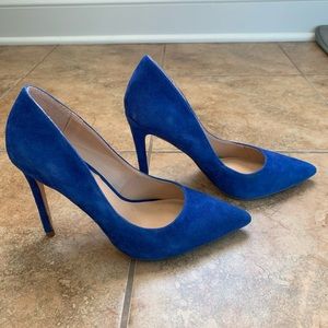 Steve Madden Daisie Blue Suede Heels
